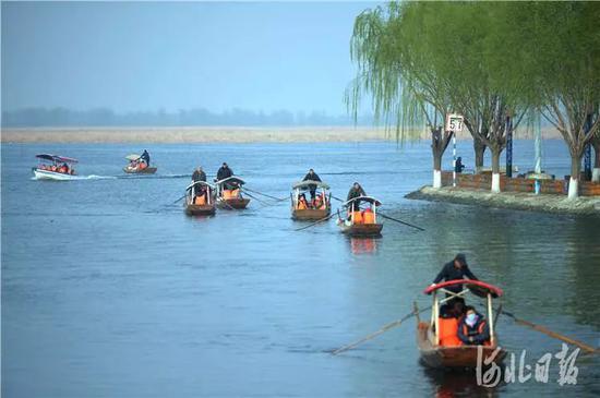 4月5日，雄安新區(qū)安新縣白洋淀景區(qū)